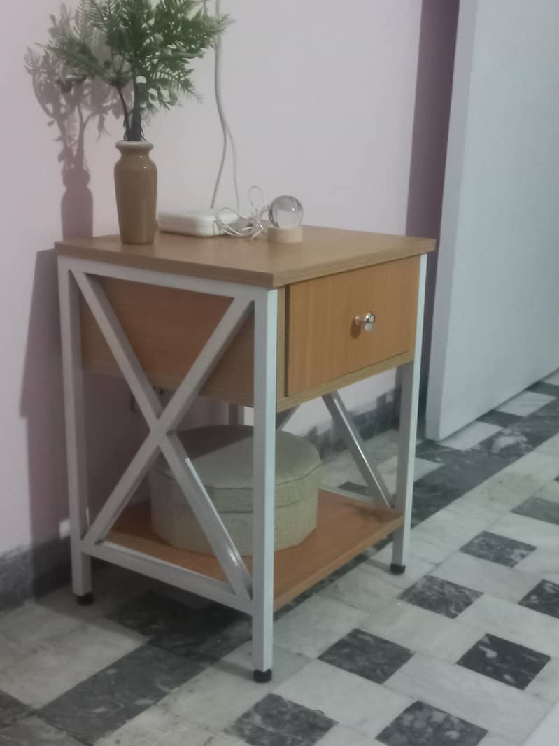 Single bed with side table 1