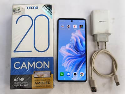 Tecno camon 20 16/256 with complete accessories
