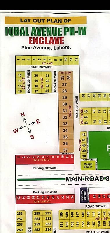 Owner Needy 4.5 Marla Plot for Sale  Iqbal Avenue Society phase-4 LHR