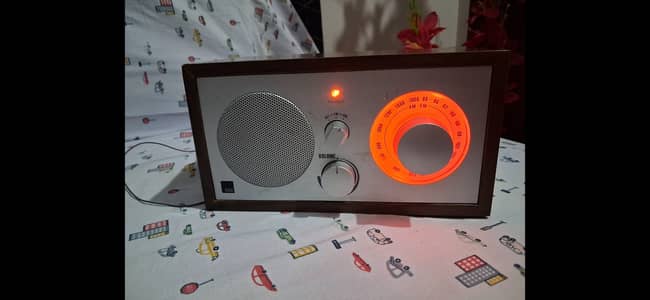 Wooden vintage radio AM FM