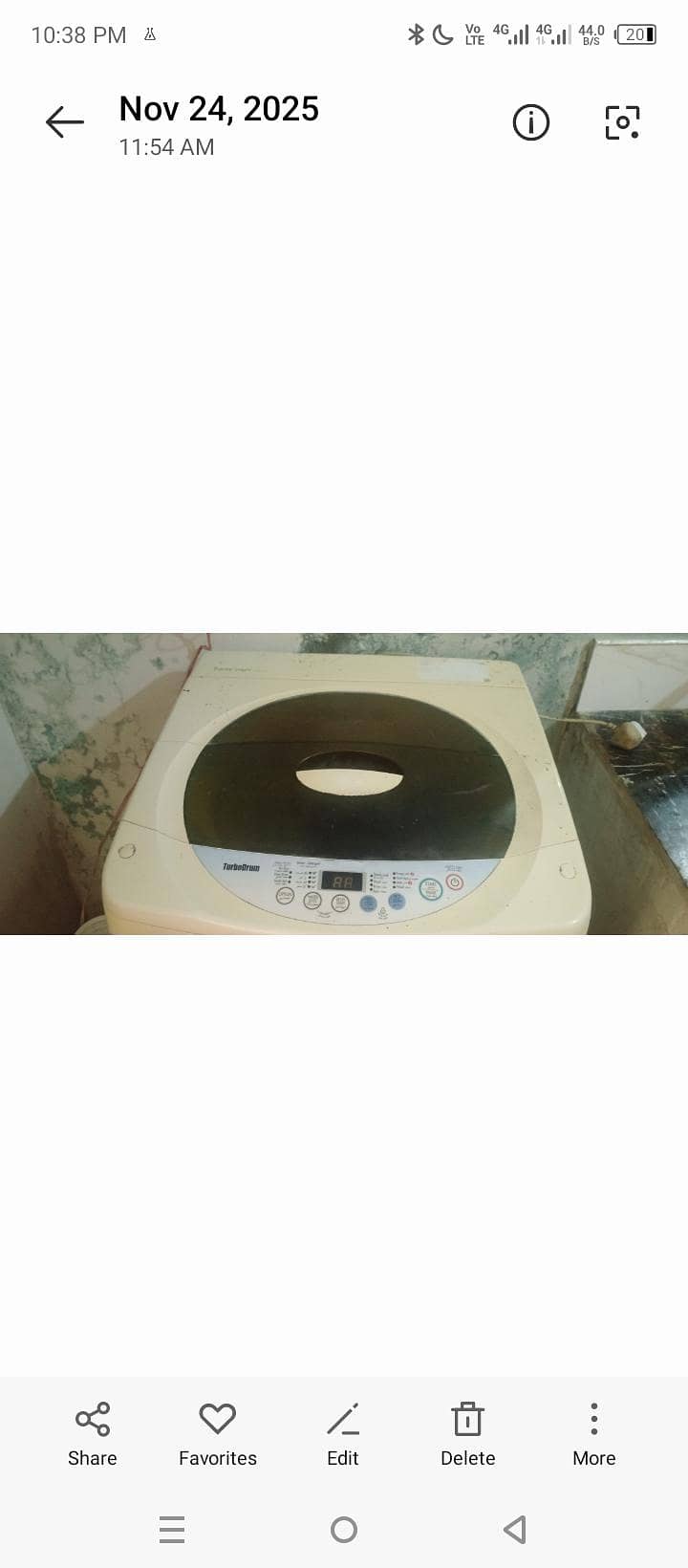 LG fully automatic washing machine 2