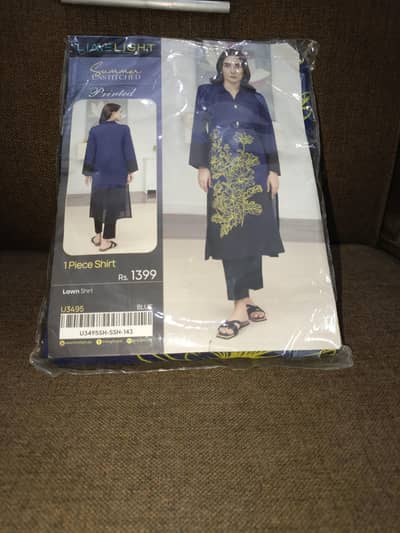 LimeLight Unstitched 1 Piece Lawn Shirt
