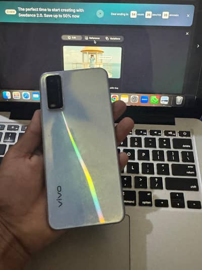 Vivo Y20 4GB RAM 64GB | Dawn White | Box & Charger