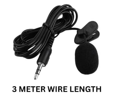 3 Meter Long wired Microphone For Smart phones/PC/Laptop Pro Wired Mic