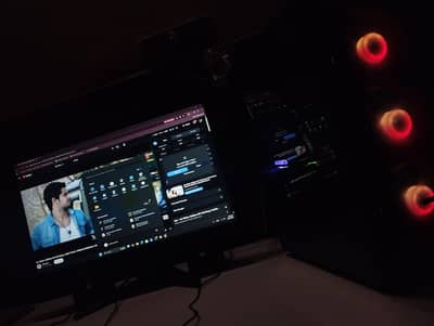 Ryzen 5 Gaming Pc with RTX  , monitor included