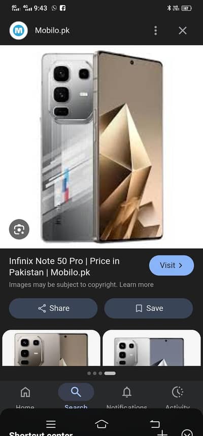 infinix note 50pro full box