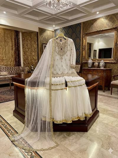 beautiful Anaar Kali design short with ghrara