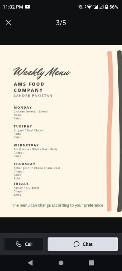 Home made food available 24/7