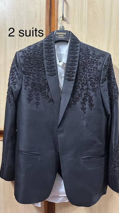 Dulha 3pic Suit hand work