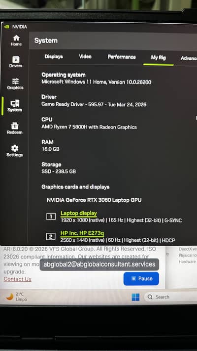 Lenovo Legion 5 | Ryzen 7 5800H | RTX 3060 | 16GB RAM | 165Hz sRGB