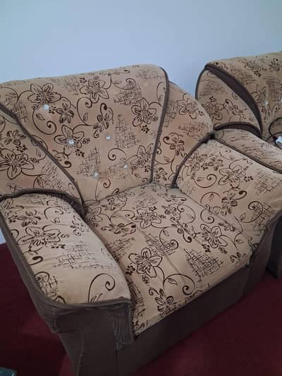 Sofa set for sale 1 three seater 2 single seats