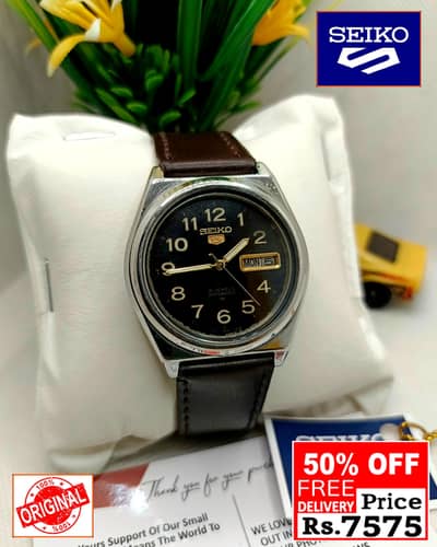 Seiko 5 Citizen Orient Automatic Pre-Owned watch Japan 03161737353