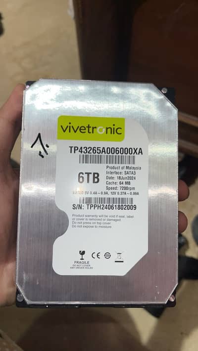 Vivetronic 6Tb  hard drive