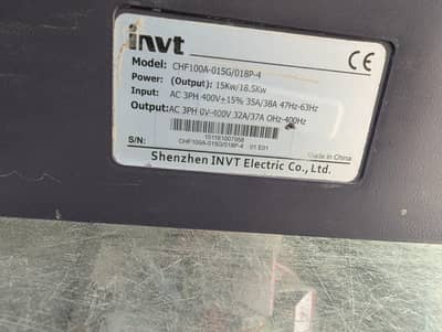 VFD INVT 15-18.5 400V