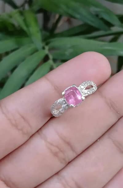 Tourmaline Silver Ring