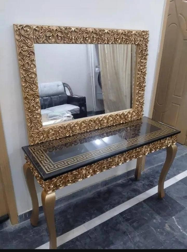 console table with mirror 0