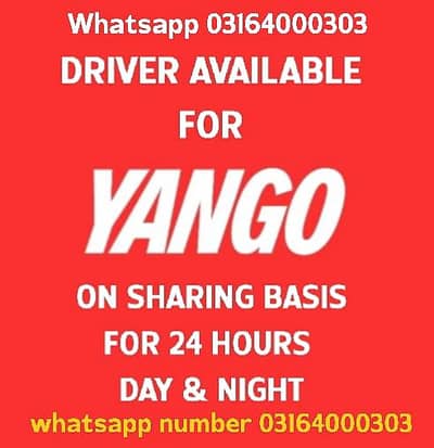 Driver for Yango drive.