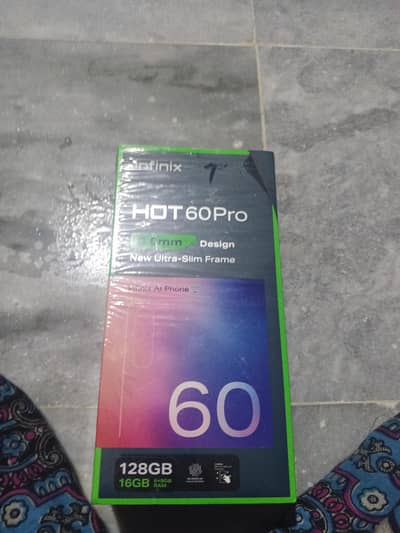 Infinix hot 60 pro 8/8 #128 gp new condition