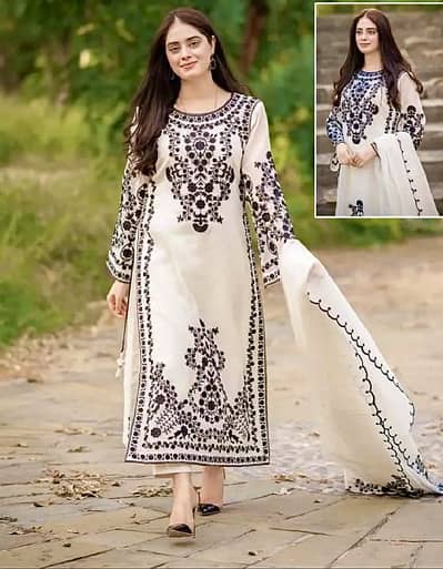 3pcs Dress with dupatta