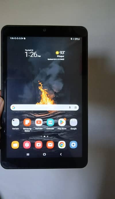 Samsung Galaxy Tab A8 with flip case