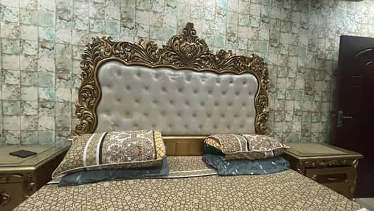 King Size bed with dressing table and side tables