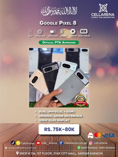 GOOGLE PIXEL 8 APPROVED - CELLARENA