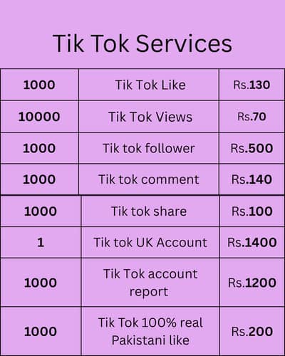 Tik Tok Service