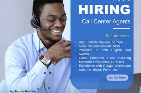 Hiring as call center agent