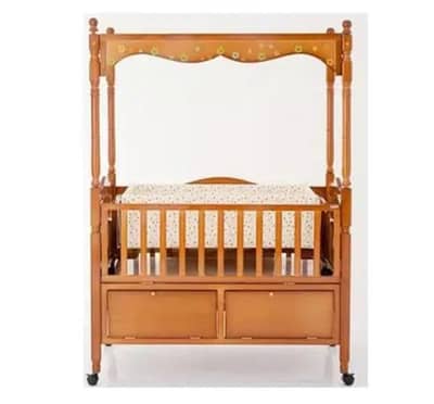 wooden baby bed/ cot