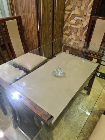 Dinning table with six chairs