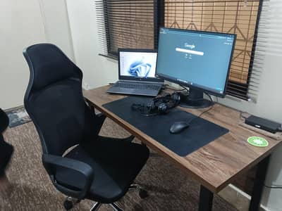 office furniture available 4 tables 4*2 slightly used for a month only