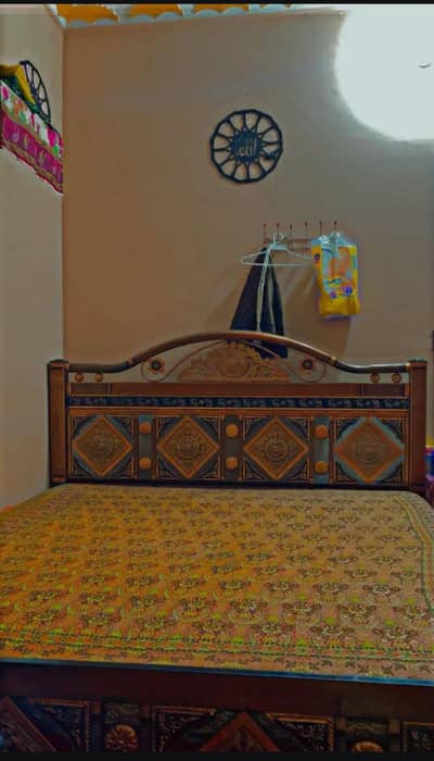 king size bed with medicated foam.