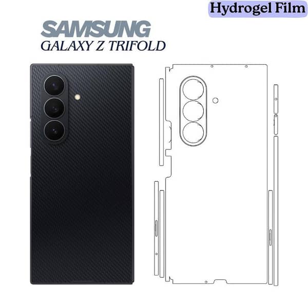 Samsung Galaxy Z TriFold Back Sheet Clear/Matte | Transparent & Anti-Fingerprint TPU Back Protector | Self-Healing Scratch Resistant | Ultra Thin Slim Fit | Case Friendly | Hydrogel Film Back Cover