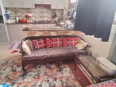 5 seater wooden sofa set