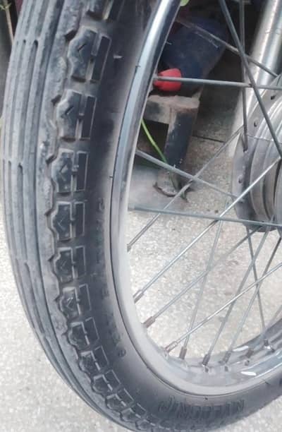 panther front tyre 70cc (2 month used)