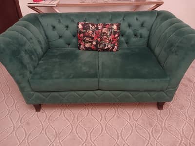 bottle green 7 seater sofa  set