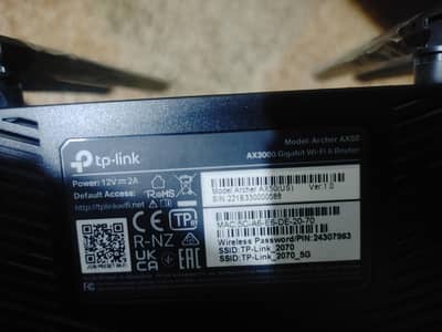 TP-Link Archer AX50 AX3000 WiFi 6 Router for Sale