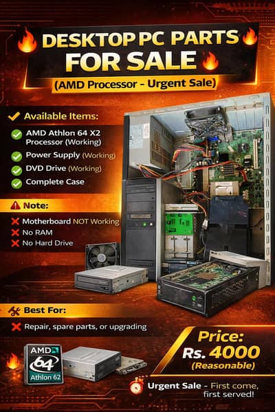  DESKTOP PC PARTS FOR SALE 