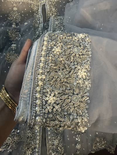 New bridal net semi semi stitched