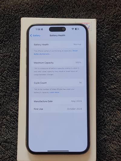 Iphone 15 pro max jv excellent scratchless condition natural Titanium