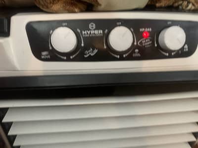 Room cooler with ice bottles