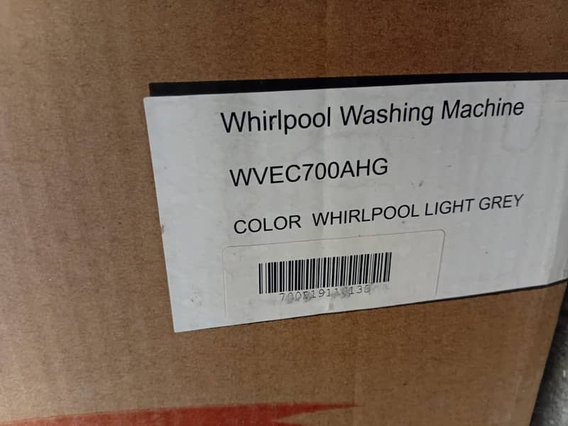 Whirlpool automatic washing machine. 1