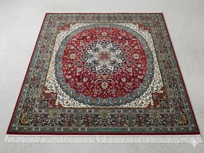 Premium Authentic Persian Isfahan Rug – Brand New Condition 