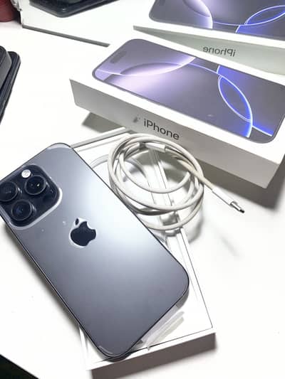 IPhone 16 pro 256 gb 91% BH With Box Cable One Hand Use