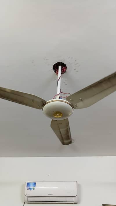 TWO Working Ceiling Fans original condition