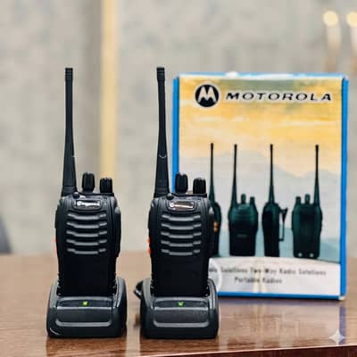 Motorola GP328, MT-828 & KDC1 Walkie Talkie Set | Long Range Wireless