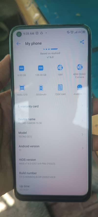 techno camon 16se 6/128