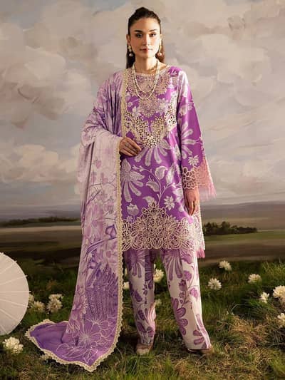3PCS UNSTITCHED LAWN SUIT