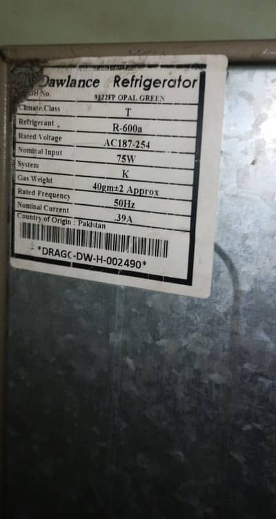 Dawlance Refrigerator