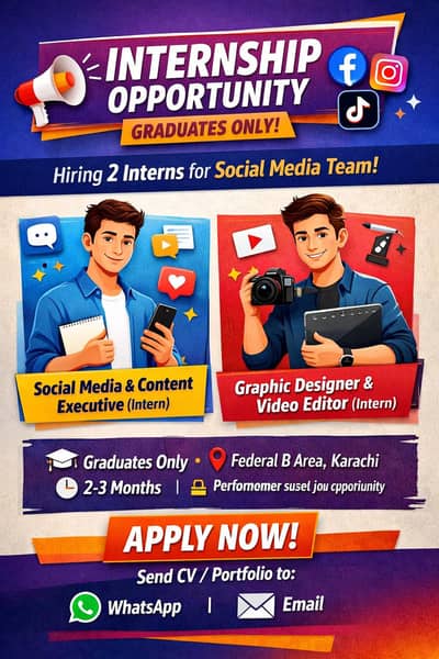 Internship Opportunity – Social Media Team